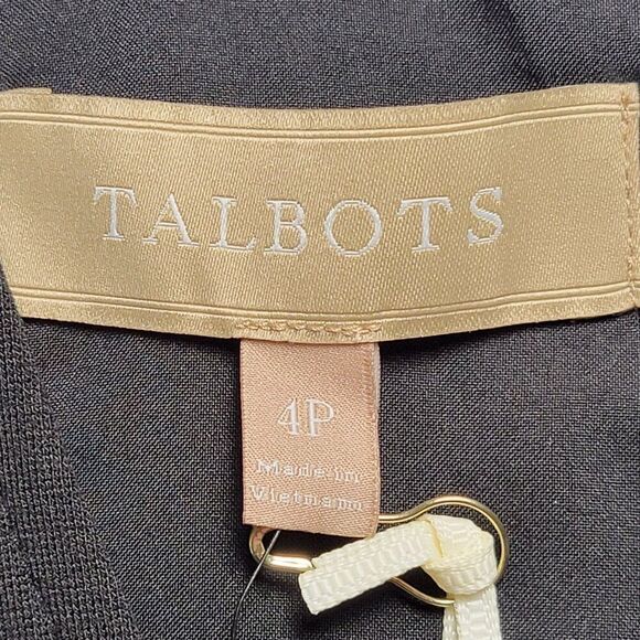 Talbots Black Sleeveless Dress Sz 4P - Picture 8 of 12